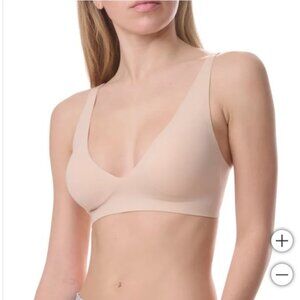 B29 Women's *NWOT* Nude Gel Bonded Plunge Bra